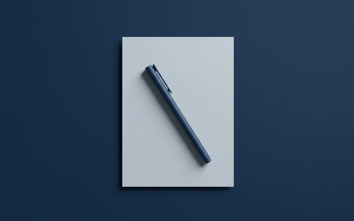 Vertrag und Stift, schlichte Darstellung